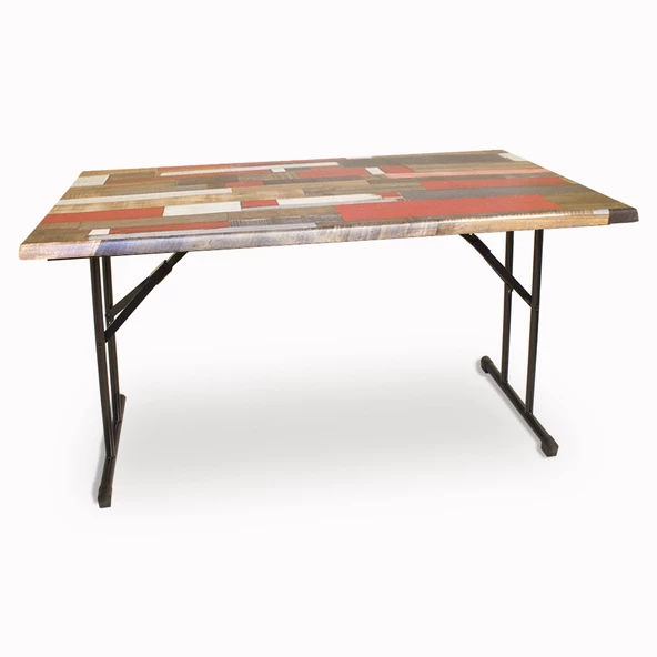 Banket Werzalit Masa 80x140 (ESB-SIYAH) - Red Wood (Katlanır) ürün görseli