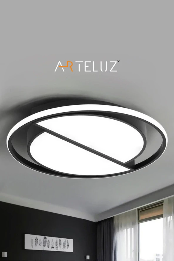 ARTELUZ KESİK YUVARLAK MODEL MODERN PLAFONYER AVİZE (50 CM) - 2