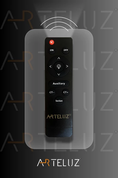 ARTELUZ Modern Çift Yuvarlak Model Plafonyer Led Avize Tavan Model 3 Renk Avize Salon Led Lambası Kumandalı - 7