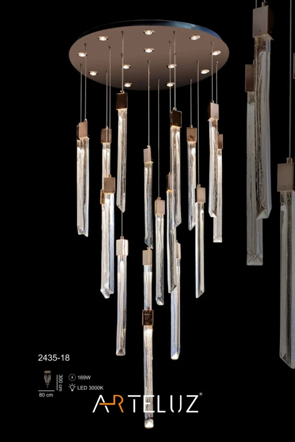 ARTELUZ Luxury Buz Kırığı Model Modern Avize - 5