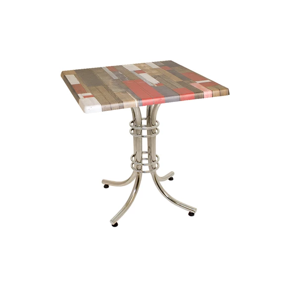 Buket Werzalit Kare Mutfak Masası 60x60 - Red Wood ürün görseli