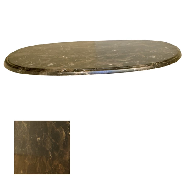 Werzalit Masa Tablası Oval  94x146 - Karacabey Marble ürün görseli