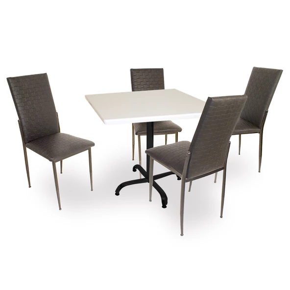 Indigo Werzalit Kare - Gözde Masa Takımı (80x80) - Siyah ürün görseli