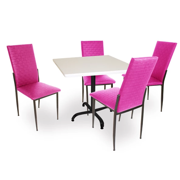 Indigo Werzalit Kare - Gözde Masa Takımı (80x80) - Mor ürün görseli