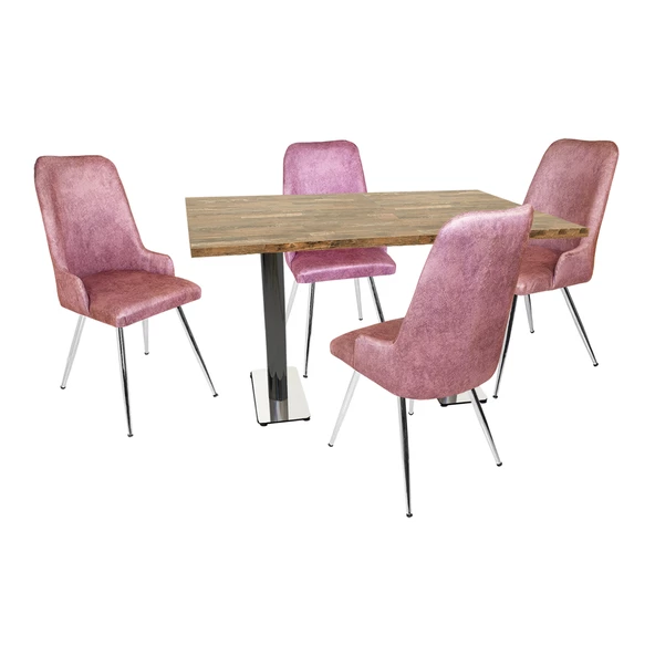 Karanfil Laminat - Çırağan Masa Takımı - Pembe