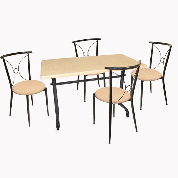 Valerya Werzalit - Tiffany Werzalit Masa Takımı (80x120) - Akçaağaç ürün görseli 1