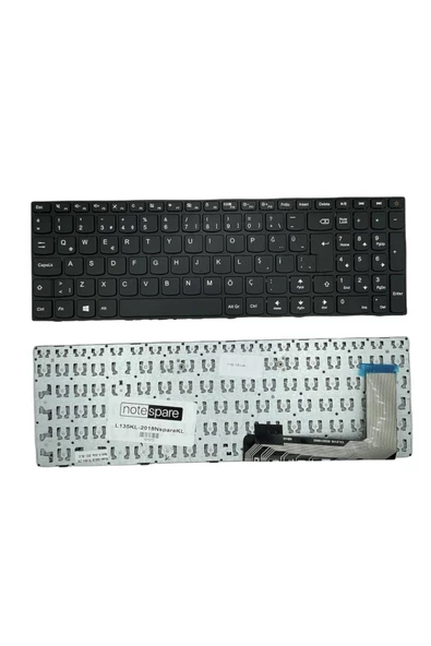 Lenovo ile Uyumlu IdeaPad V110-17IKB 80V2, V110-17IKB 80V200EMTX Notebook Klavye Siyah TR