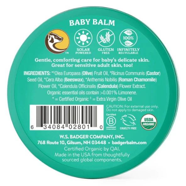 Badger Bebek Kremi / Baby Balm 56 Gr - Resim 2