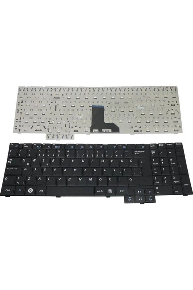 Samsung ile Uyumlu NP-R540-JS0ATR, NP-R540-JS0BTR, NP-R540-JS0CTR Notebook Klavye Siyah TR