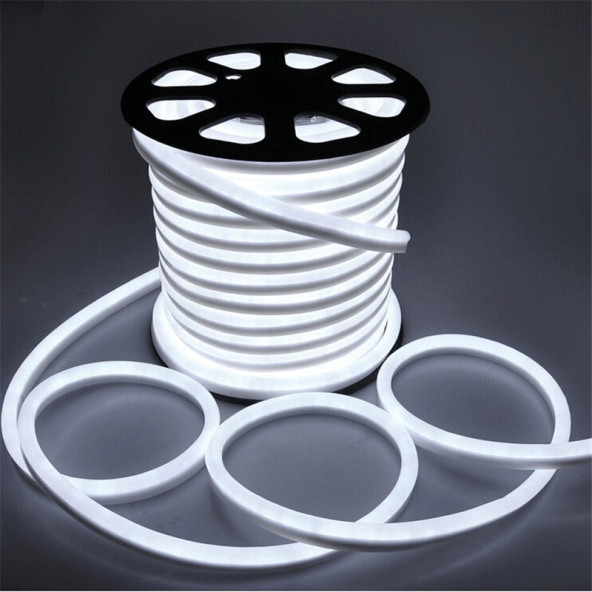 neeko Neon Esnek Şerit Led Tak Çalıştır Kumandalı - Beyaz 4 Metre - 6