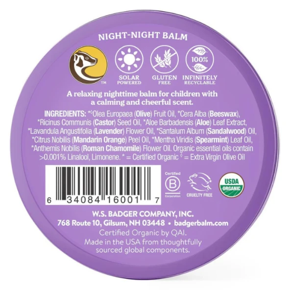 Badger Gece Kremi (Night-Night Balm) 56 gr - 2