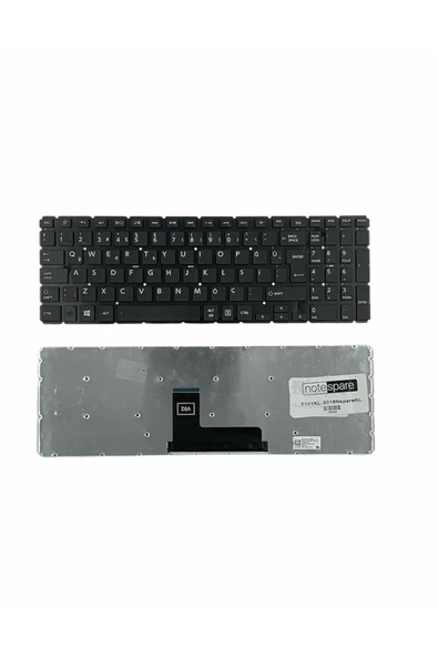 Toshiba ile Uyumlu Satellite L50-C-179, L50-C-17C, L50-C-17G, L50-C-17H Notebook Klavye Siyah TR