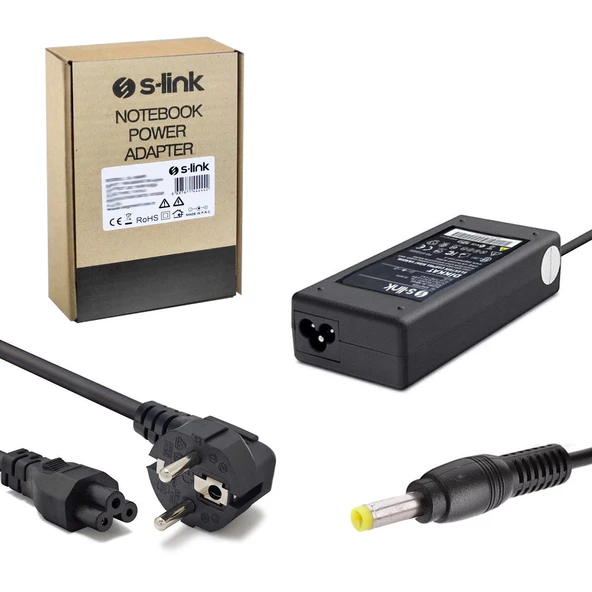 Notebook Adaptör 30W 19V 1.58A 4.0X1.7Mm Hp S-Link Sl-Nba04 - 2