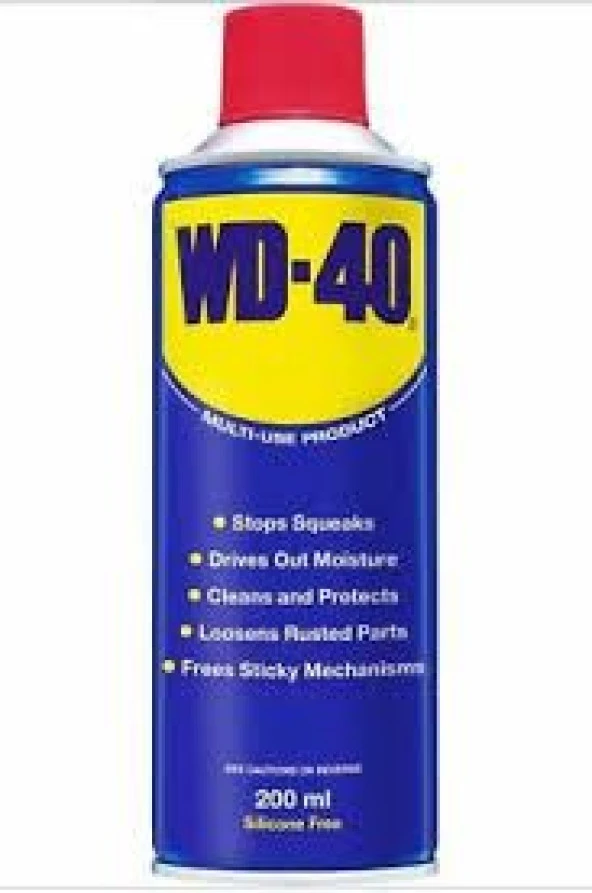 200 ML ÇOK AMAÇLI TEMİZLEYİCİ YAĞLAYICI 200 ML WD40 VD40 KOLİ İÇİ 36 ADET