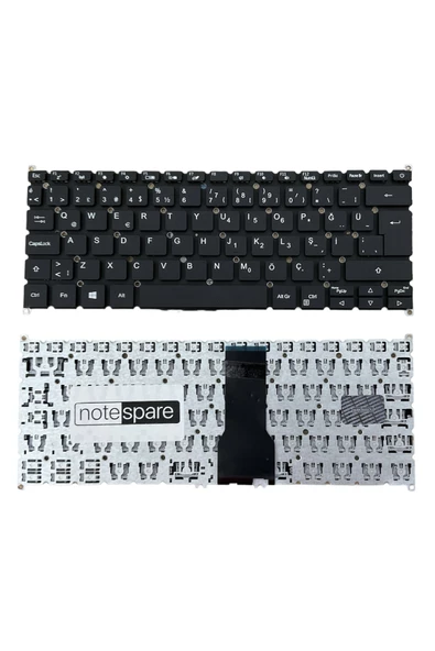 Acer ile Uyumlu Spin 5 SP513-51 N16W1, 5 SP513-52N N17W2 Notebook Klavye Siyah Versiyon 1