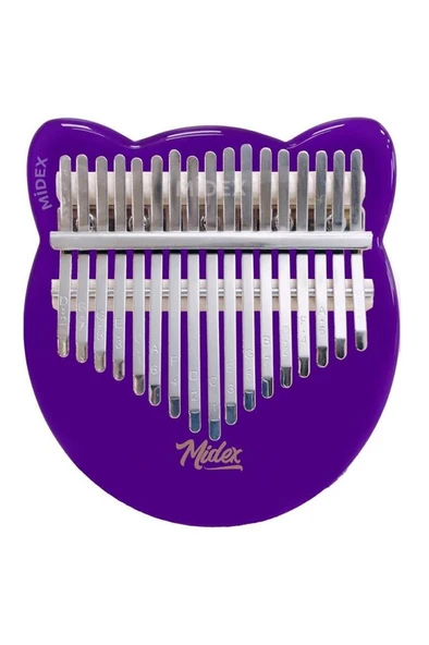 Midex KLX-660 Mor Renk Cam Kalimba 17 Tuşlu Full Set - Resim 3