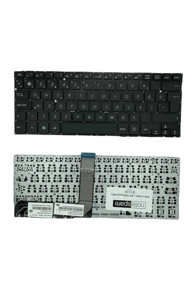 Asus ile Uyumlu Vivobook Flip Q304, Q304U, Q304UA, Q304UAK, Q304UJ Notebook Klavye Siyah TR