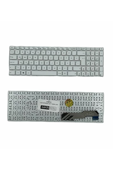Asus ile Uyumlu X541SA, X541SC, X541U, X541UA, X541UJ, X541UV Notebook Klavye Beyaz TR