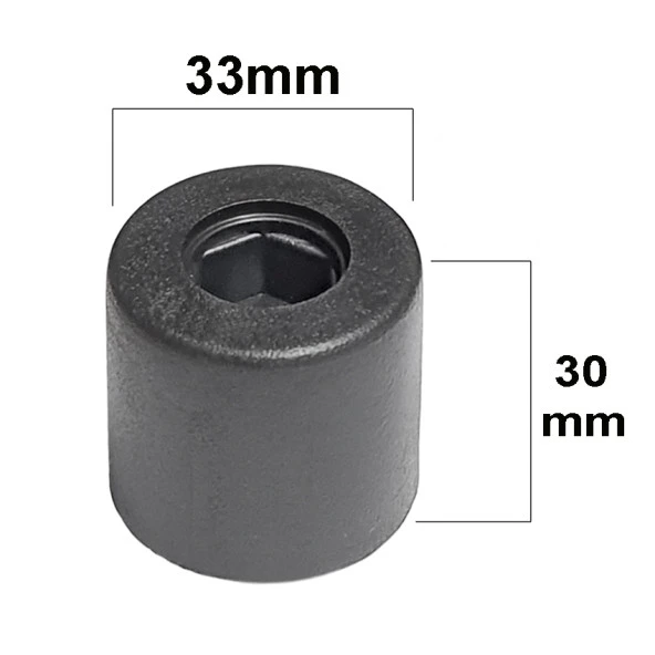 Baza Yatak Kenar Tutucu Denge Takozu Yuvarlak Plastik Kapak Stoperi Aparatı Vidasız-8 Adet - 2