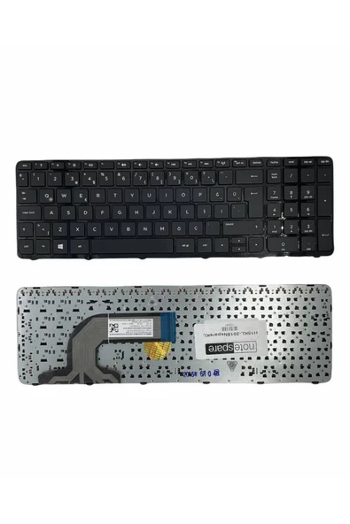 Hp ile Uyumlu 250 G2, 250 G3, 255 G2, 255 G3, 256 G3 Notebook Klavye Siyah TR