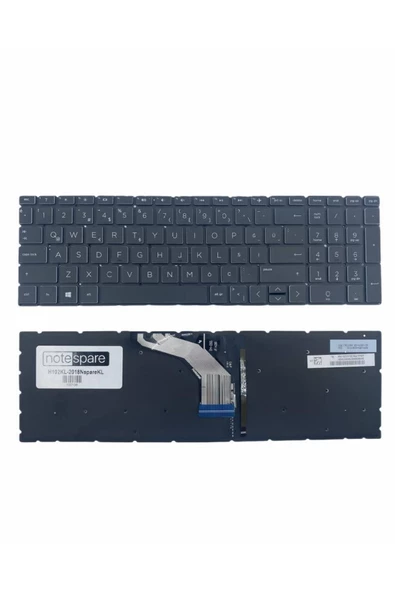 Hp ile Uyumlu Pavilion Gaming 17-cd0005nt (6ZK70EA) Işıklı Klavye Siyah TR
