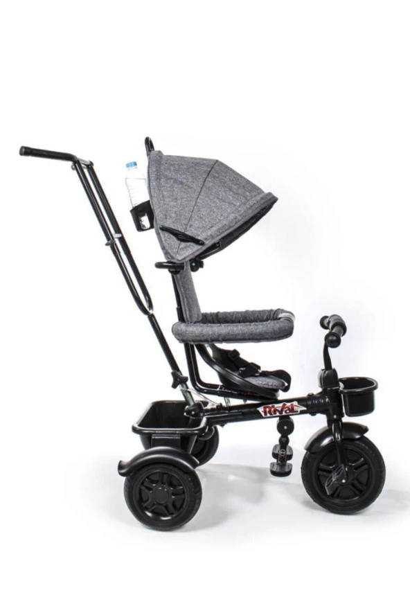 RİVAL HİPERBİKE İTMELİ BİSİKLET GRİ - Resim 2