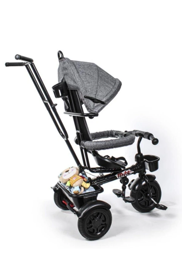 RİVAL HİPERBİKE İTMELİ BİSİKLET GRİ - Resim 3