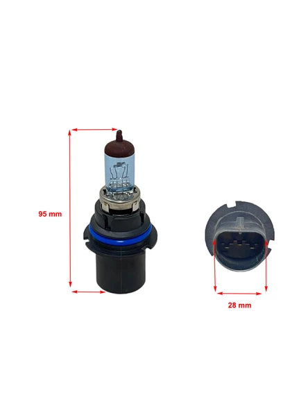 9004 HB1 12V 55W Gün Işığı Sis ve Far Ampulü 1 Adet - 2