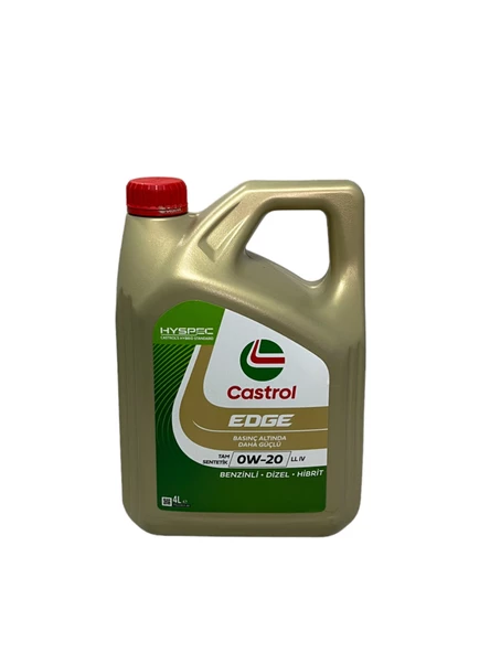 Castrol Edge 0W-20 LL IV Tam Sentetik Motor Yağı 4 Litre