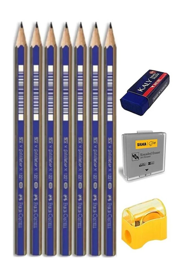 Eskiz Defteri A4 50 Yaprak Karakalem Çizim Seti Hamur Silgi Faber Castell Dereceli Kalem Hobi Tasarım Seti - 2