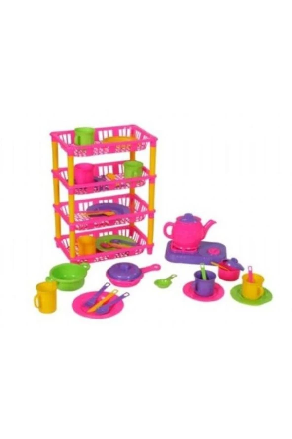 Mgs Mgs Little Girls Dört Katlı Mutfak Seti 0339