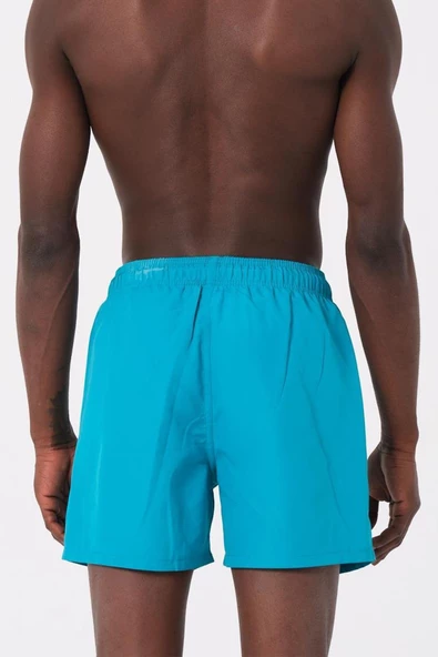 Turkuaz Su İtici Özellikli Düz Renk Basic Erkek Plaj Deniz Şort Mayo - DG300-Turkuaz - Resim 5