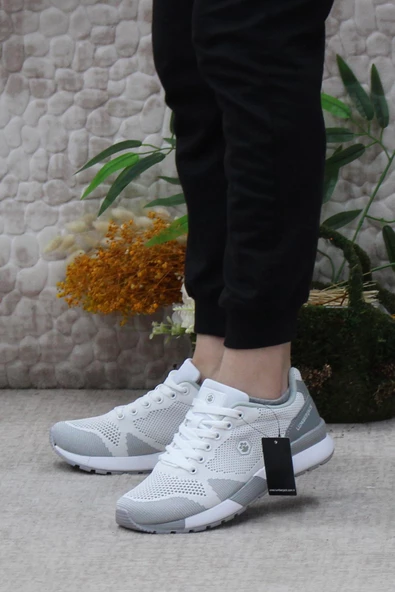 Lumberjack Vendor Wmn Beyaz Gri Rahat Esnek Orijinal Ürün Kadın Spor Ayakkabı - Resim 3