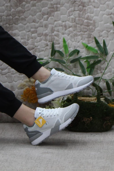 Lumberjack Vendor Wmn Beyaz Gri Rahat Esnek Orijinal Ürün Kadın Spor Ayakkabı - Resim 5