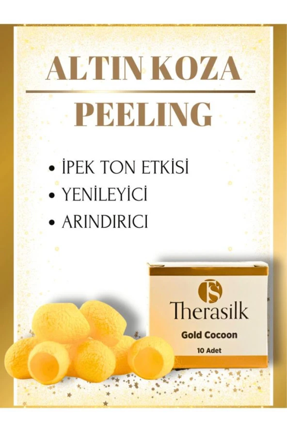 Doğal Altın Koza Peeling 1 Kutu | Ipek Ton Etkisi Yenileyici Arındırıcı (İÇERİSİNDE 10 ADET VARDIR)