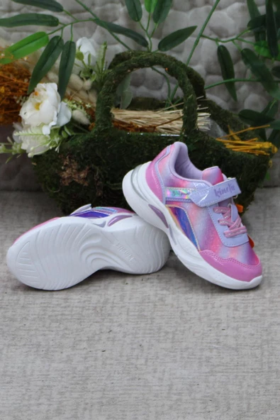 Kinetix Wanna Lila Gümüş Anatomik Orijinal Ürün Hafif Kız Çocuk Ayakkabı - Resim 2