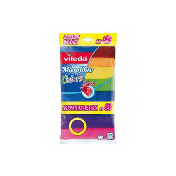 Vileda Mikrofiber Temizlik Bezi Colors 8 Li