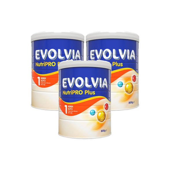 EVOLVİA NUTRİPRO PLUS 1 NO 800 GR Bebek Sütü 3 lü Paket