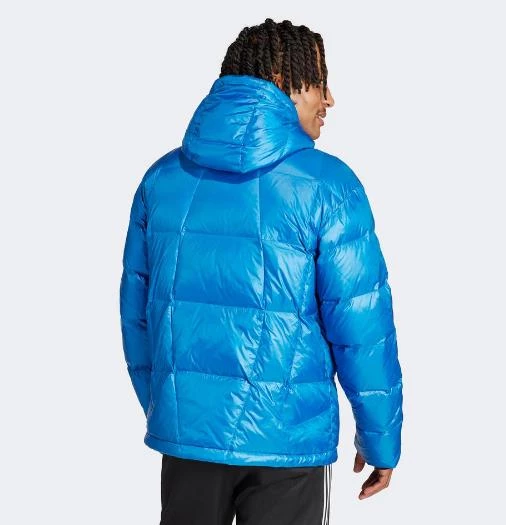 Adidas Lightweight Down Puffer Erkek Mavi Mont IR7130 - 2