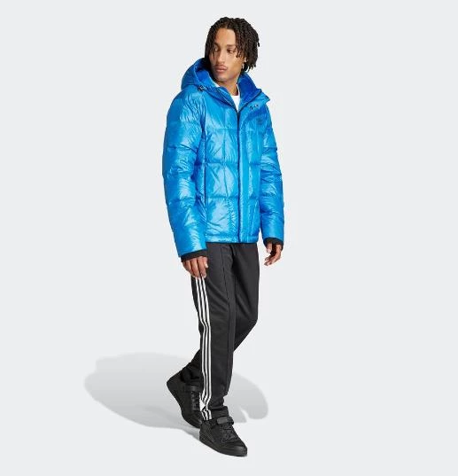 Adidas Lightweight Down Puffer Erkek Mavi Mont IR7130 - 3