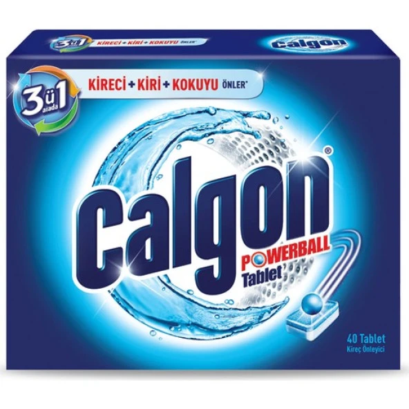 Calgon Çamaşır Makinesi Kireç Önleyici Tablet 40'lı - 2