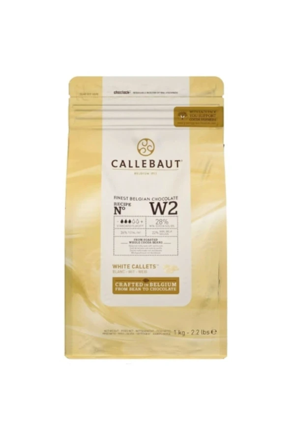 Callebaut Beyaz Damla Küvertür Çikolata (w2) 1 Kg