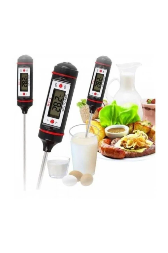BOZHOUSE Dijital Mutfak Termometresi Dijital Termometre Süt Mama Barbekü Gıda Termometresi