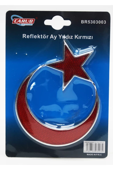 Araba Sticker Krom Bayrak Model Reflektörlü