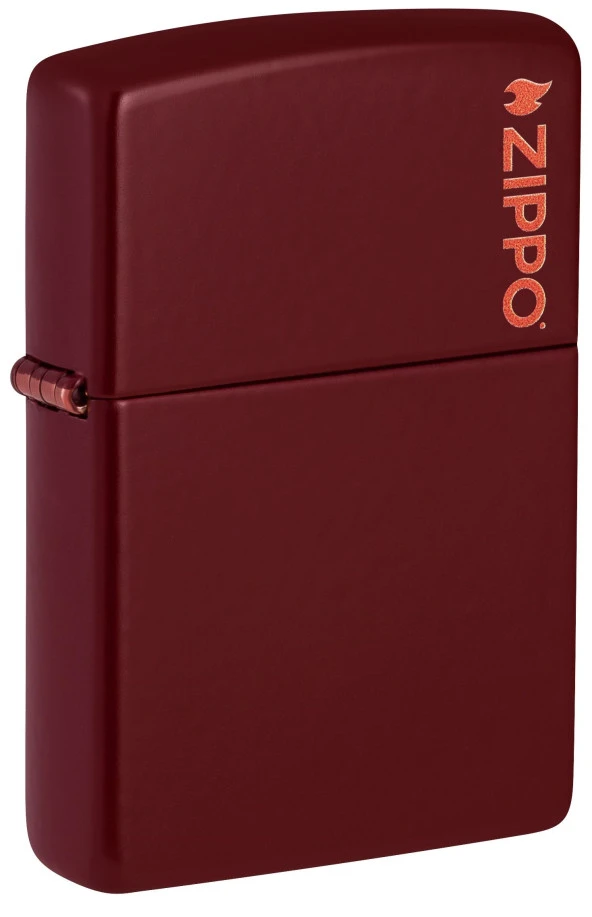 Zippo Merlot Matte Logo Dizayn Çakmak