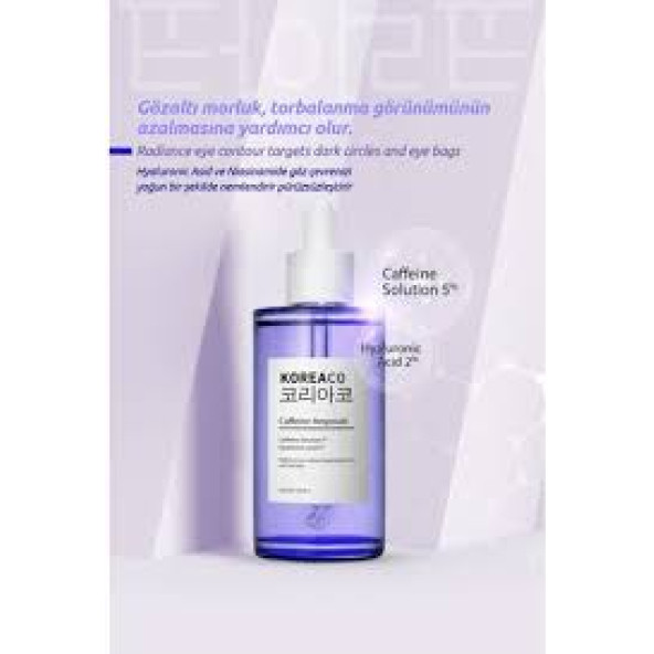 KOREACO Caffeine Ampoule Gözaltı Torba & Koyu Halka Karşıtı - 2
