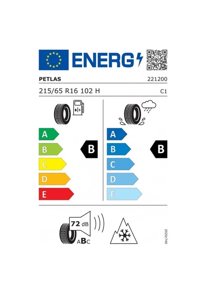 Petlas Snowmaster 2 Sport 215/65 R16 102H XL Kış Lastiği - 2025 - 2