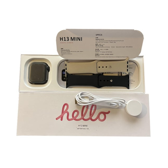 Hello Watch H13 Mini 1.75" TFT Ekran 41mm Kasa 1GB Depolama/Galeri/NFC Çift - 4