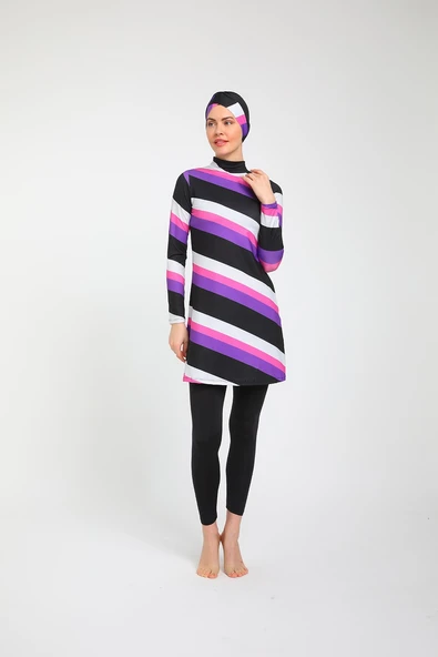 Chelly Kadın Likralı Tam Kapalı Tesettür Mayo S 3720 - 2