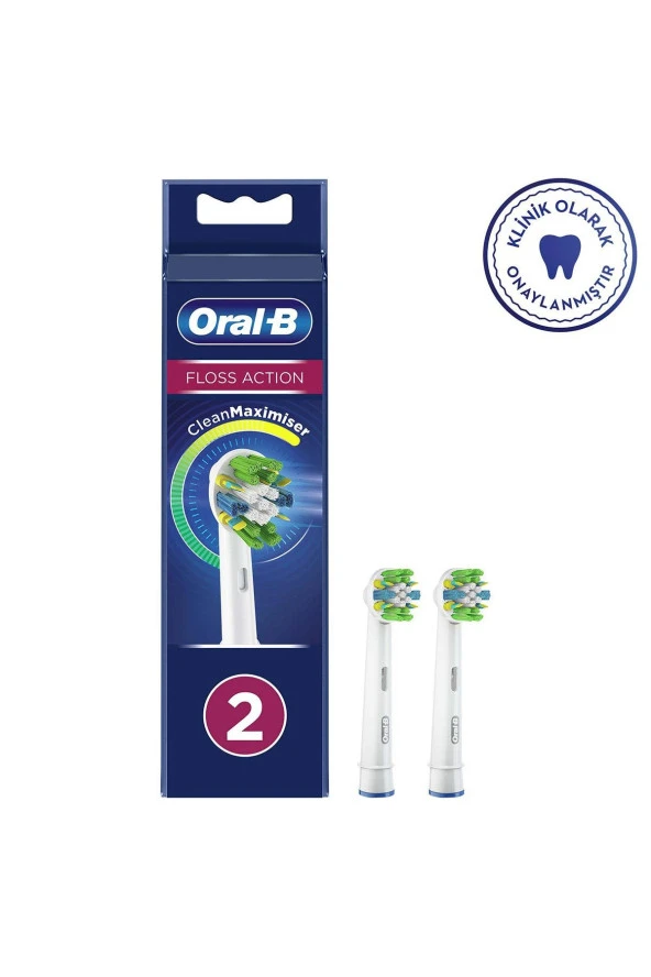 Oral-B Floss Action 2 Adet Diş Fırçası Yedek Başlığı